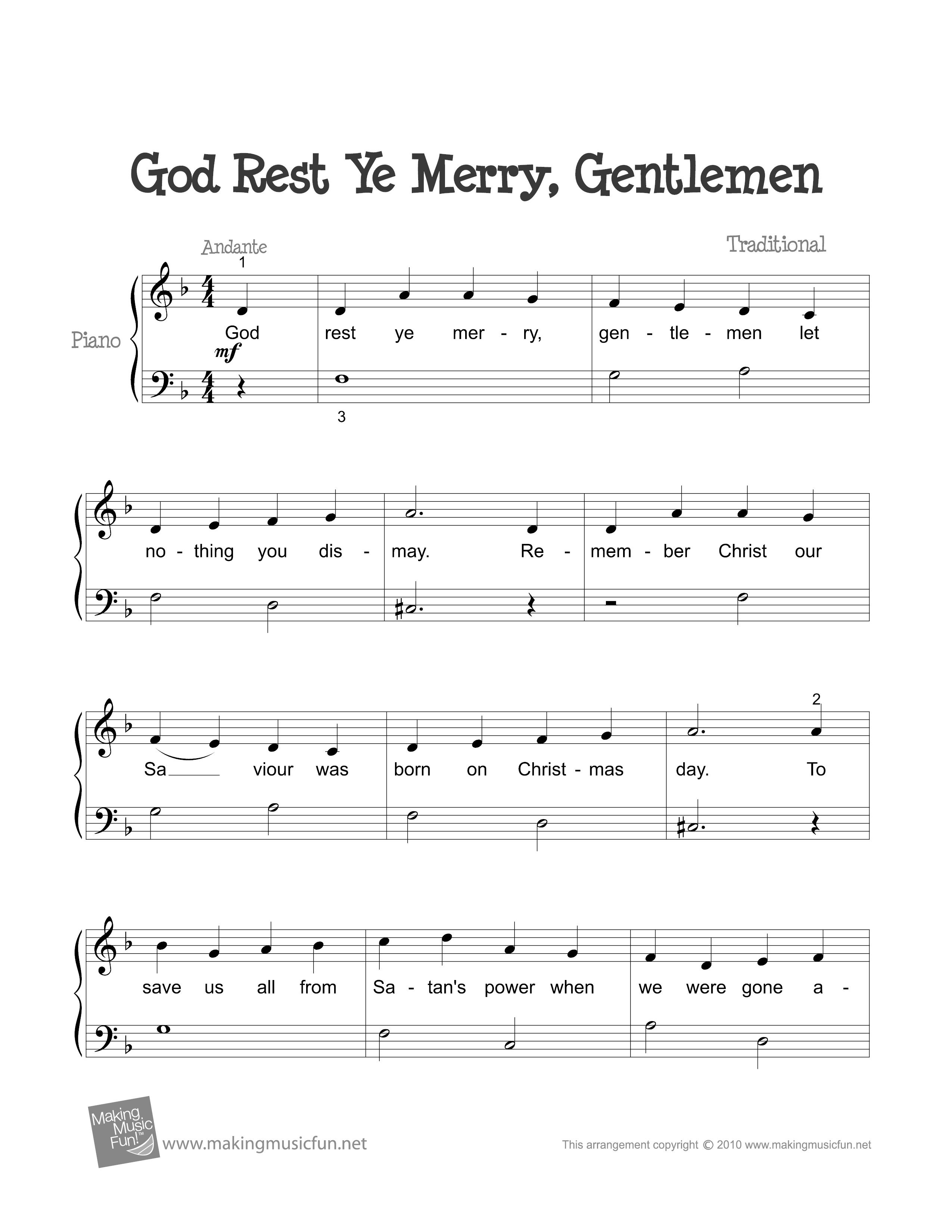 ★Pentatonix God Rest Ye Merry Gentlemen ピアノ譜pdf 香港ポップピアノ協会 無料PDF楽譜