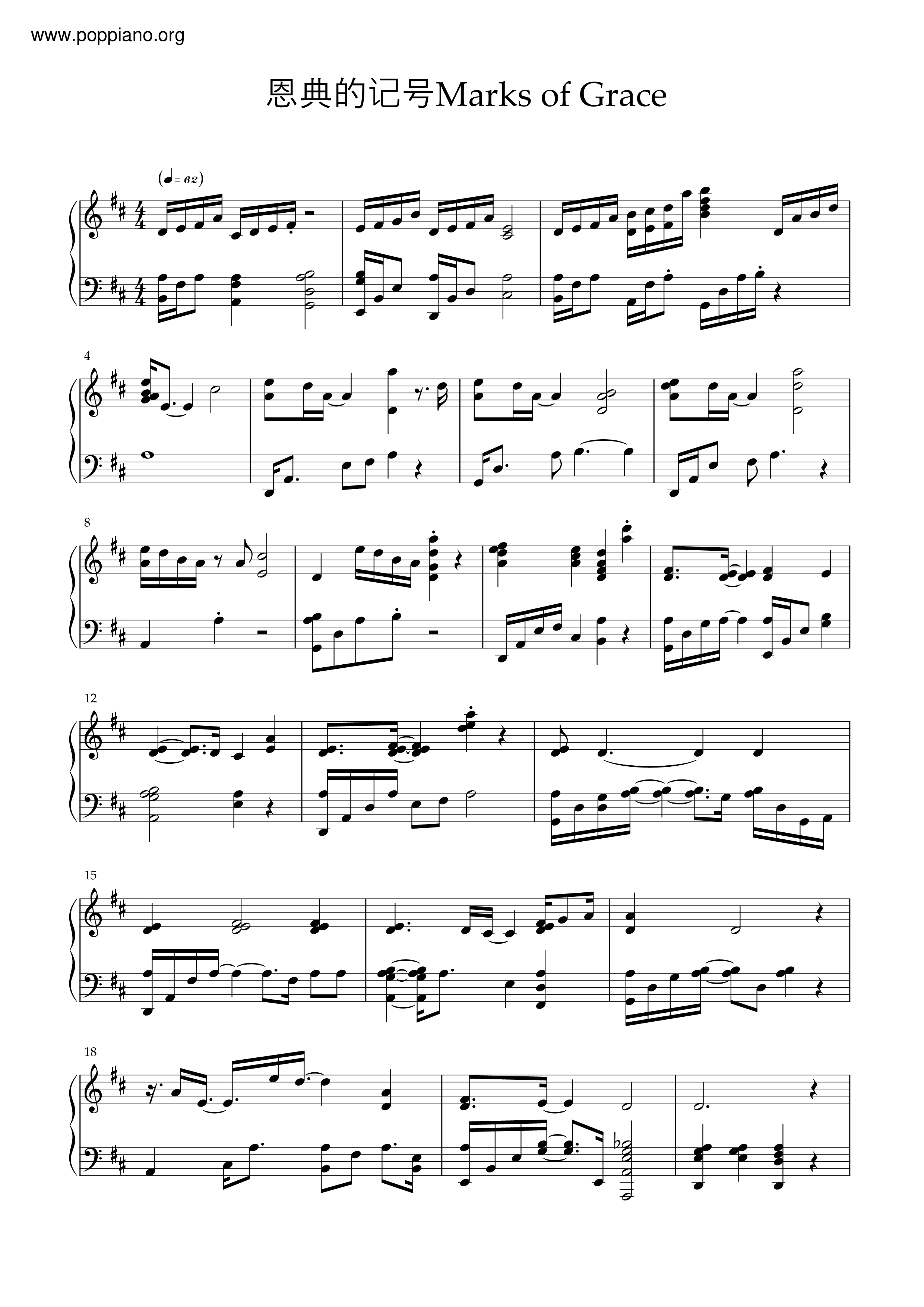 HymnThe Sign Of Grace Sheet Music pdf, Free Score Download ★
