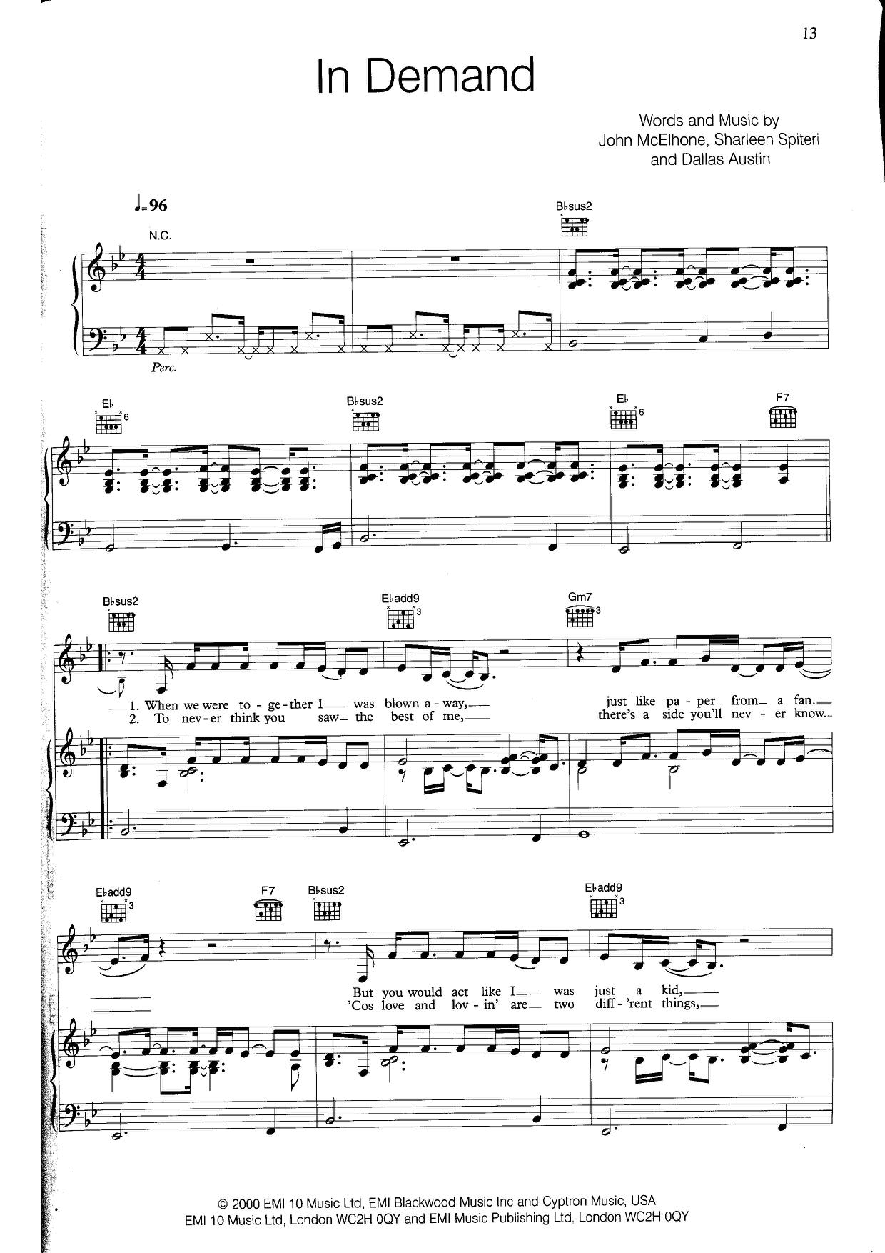 TexasIn Demand 琴谱/五线谱pdf香港流行钢琴协会琴谱下载 ★