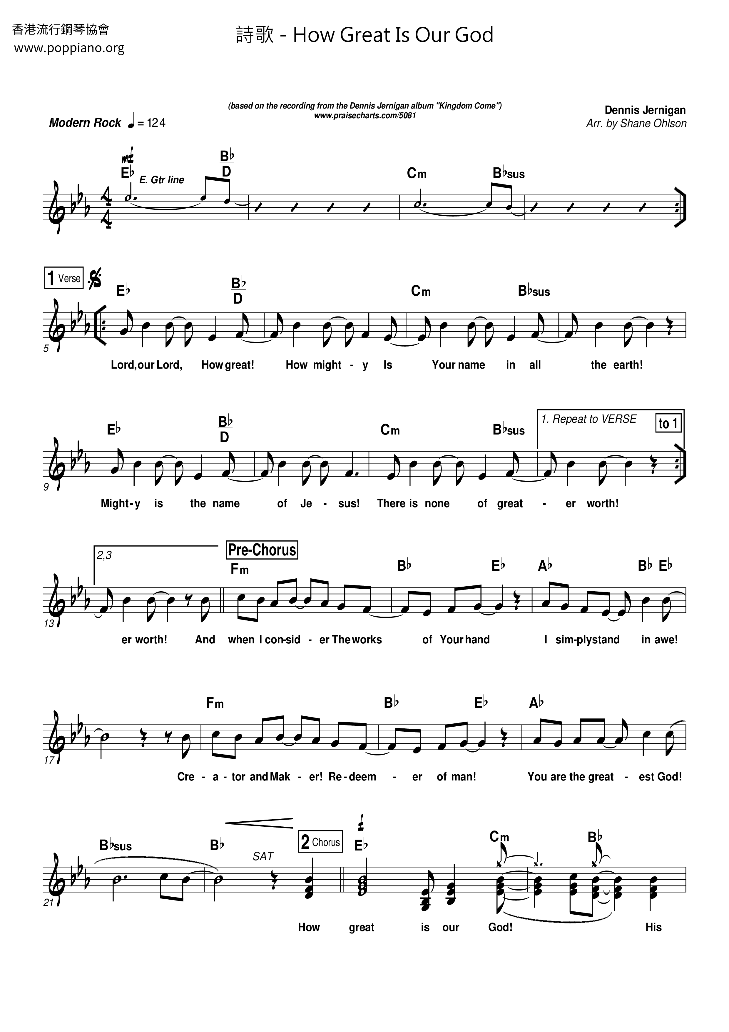 Hymn How Great Is Our God Sheet Music Pdf Free Score Download Hymn how great is our god sheet music pdf free score download